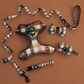 Fall Doxie Plaid dachshund harness, leash, collar, bow, and waste bag holder 5-piece bundle