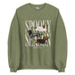 Dachshund Halloween Spooky Season crewneck sweatshirt in military green