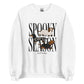Dachshund Halloween Spooky Season crewneck sweatshirt in white