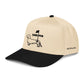 Black dachshund golf hat, weens doxie open design side view