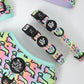 Hot Diggity Dog rainbow leash and waste bag holder close up