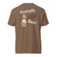 Dachshund Oktoberfest shirt in espresso, back print on Comfort Colors garment-dyed tee