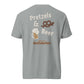 Dachshund Oktoberfest shirt in granite, back print on Comfort Colors garment-dyed tee