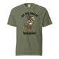 On My Wurst Behavior dachshund Oktoberfest shirt in moss, front print on Comfort Colors garment-dyed tee