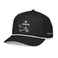 Black and white dachshund golf rope hat, weens on the greens design side view