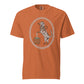 Dachshund shirt in yam, Dapple Caramel Apple print for doxie lovers