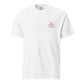 Long hair dachshund golf shirt, weens on the greens doxie open design front view