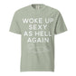 Bay Woke Up Sexy As Hell dachshund shirt – short hair doxie tee, oversized swimsuit coverup