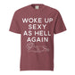 Brick Woke Up Sexy As Hell dachshund shirt – short hair doxie tee, oversized swimsuit coverup