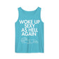 Sapphire Woke Up Sexy As Hell dachshund tank top – long hair doxie tank, oversized swimsuit coverup