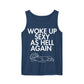 True Navy Woke Up Sexy As Hell dachshund tank top – long hair doxie tank, oversized swimsuit coverup