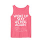 Crunchberry Woke Up Sexy As Hell dachshund tank top – short hair doxie tank, oversized swimsuit coverup