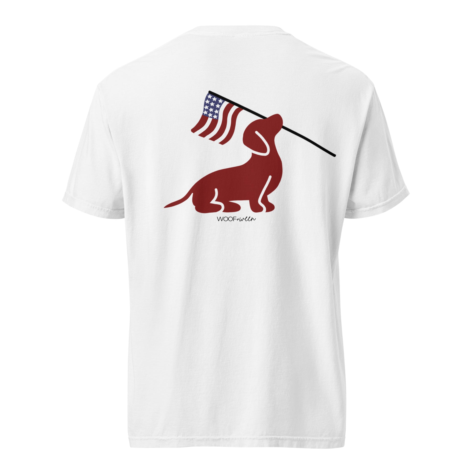 Dachshund USA American flag t-shirt, doxie pride gift