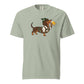 Dachtoberfest dachshund Oktoberfest shirt in bay, front print on Comfort Colors garment-dyed tee