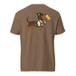 Dachtoberfest wiener dog Oktoberfest shirt in espresso, back print on Comfort Colors garment-dyed tee