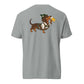 Dachtoberfest wiener dog Oktoberfest shirt in granite, back print on Comfort Colors garment-dyed tee