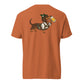 Dachtoberfest wiener dog Oktoberfest shirt in yam, back print on Comfort Colors garment-dyed tee