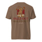 Falls Out Balls Out doxie football shirt in espresso, back print on Comfort Colors garment-dyed tee