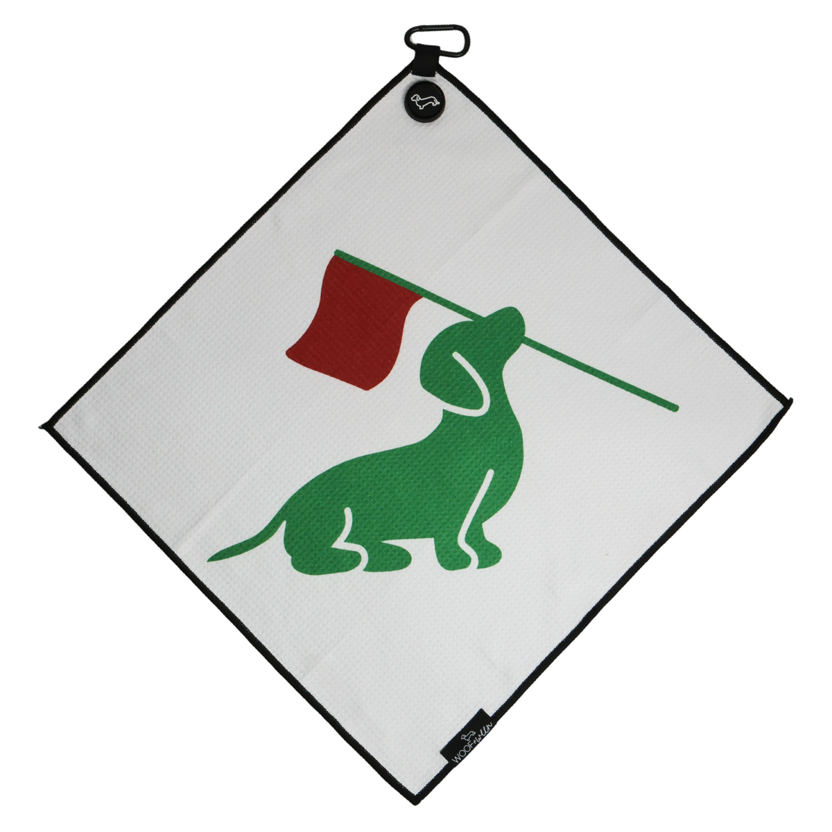 Doxie Golf dachshund golf towel print