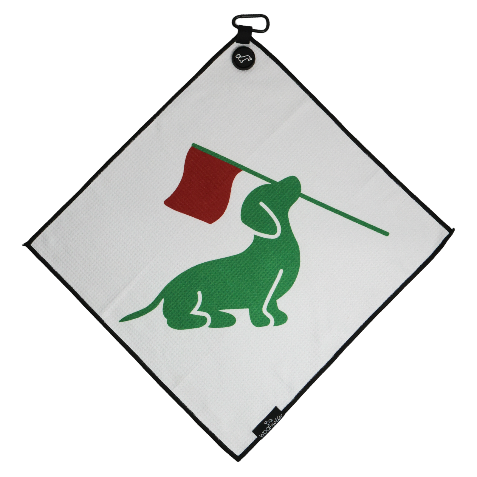 Doxie Golf dachshund golf towel print
