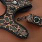 Doxie leash with Black Duck Camo waste bag holder attached