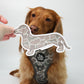 Duck Camo dachshund bumper sticker on laptop