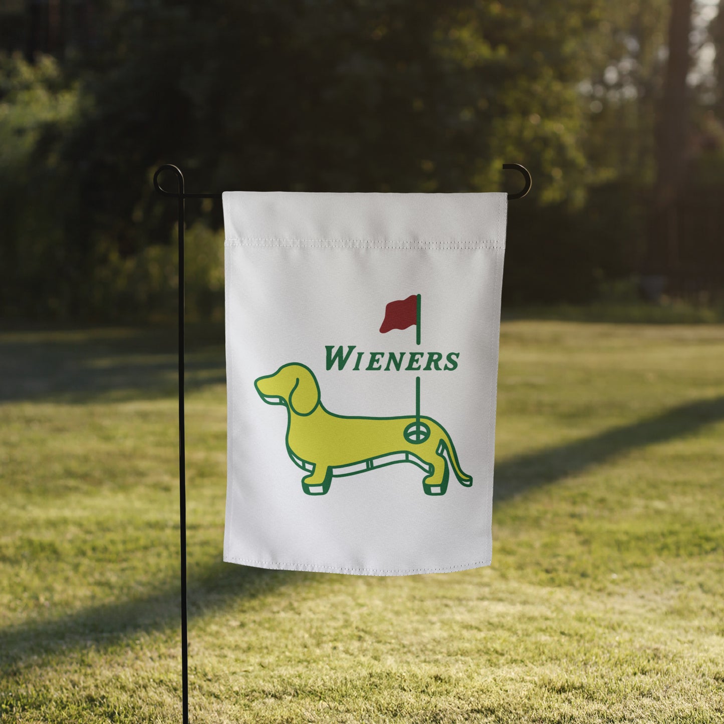 woof+ween dachshund garden flag for golf 