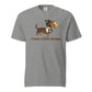 I Know a Little German funny dachshund shirt in grey, front print on Comfort Colors garment-dyed tee
