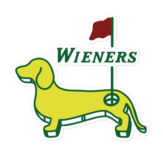 Dachshund STICKER - WEENS ON THE GREENS