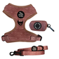 Mauve pink Mamas Girl dog harness, leash and waste bag holder walk bundle