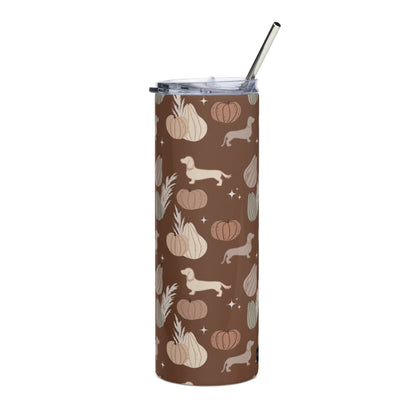 Stainless steel tumbler - OH MY GOURD (weenie dogs)