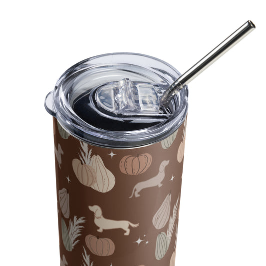 Stainless steel tumbler - OH MY GOURD (weenie dogs)