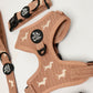 Sweater Weather matching knit wiener dog harness, collar, leash and waste bag holder, view 2