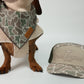 Tan sherpa turtleneck coat for dachshunds, view 9