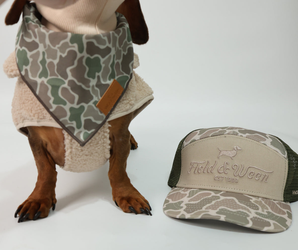 Tan sherpa turtleneck coat for dachshunds, view 9