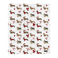 Dachshund Blanket - DOXIE CHRISTMAS COQUETTE