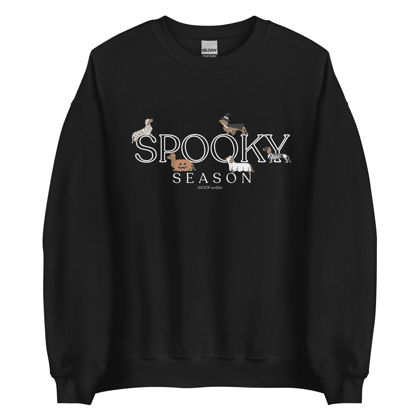 Sweatshirt - DACHSHUND HALLOWEEN SPOOKY SEASON DOXIE SKELETON COSTUMES