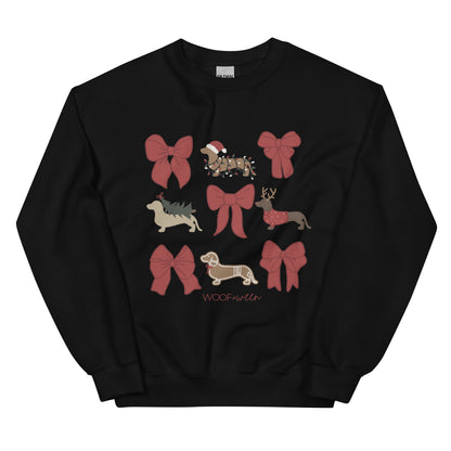 Sweatshirt - DACHSHUND CHRISTMAS COQUETTE