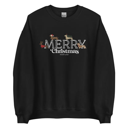 Sweatshirt - DACHSHUND MERRY CHRISTMAS