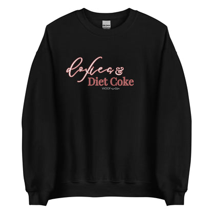 doxies and diet coke black sweatshirt