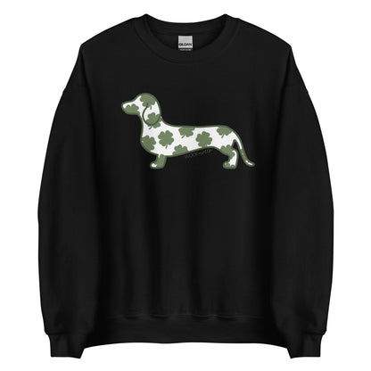 Dachshund st patricks day shirt black