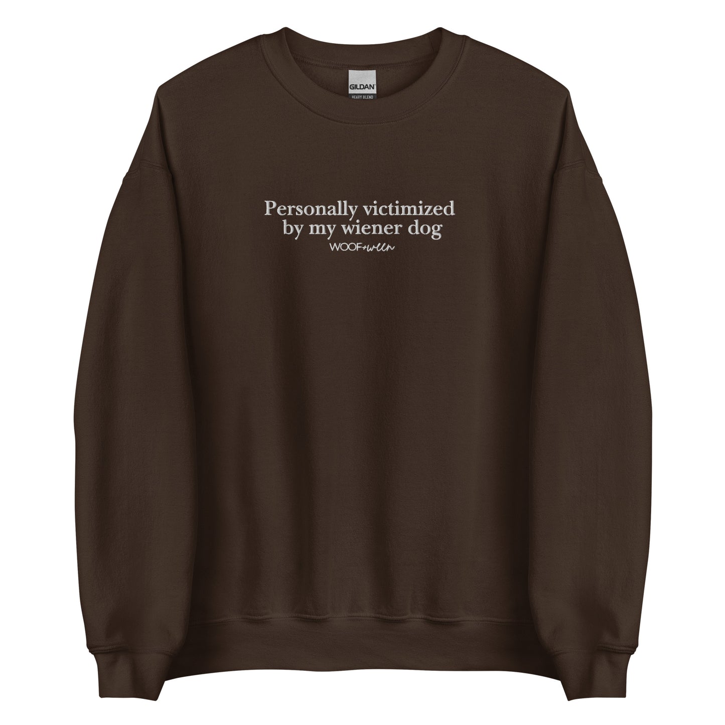 Funny dachshund sweatshirt brown