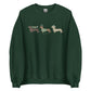 dachshund st patricks day sweatshirt green