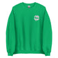 embroidered dachshund sweatshirt st patricks day green