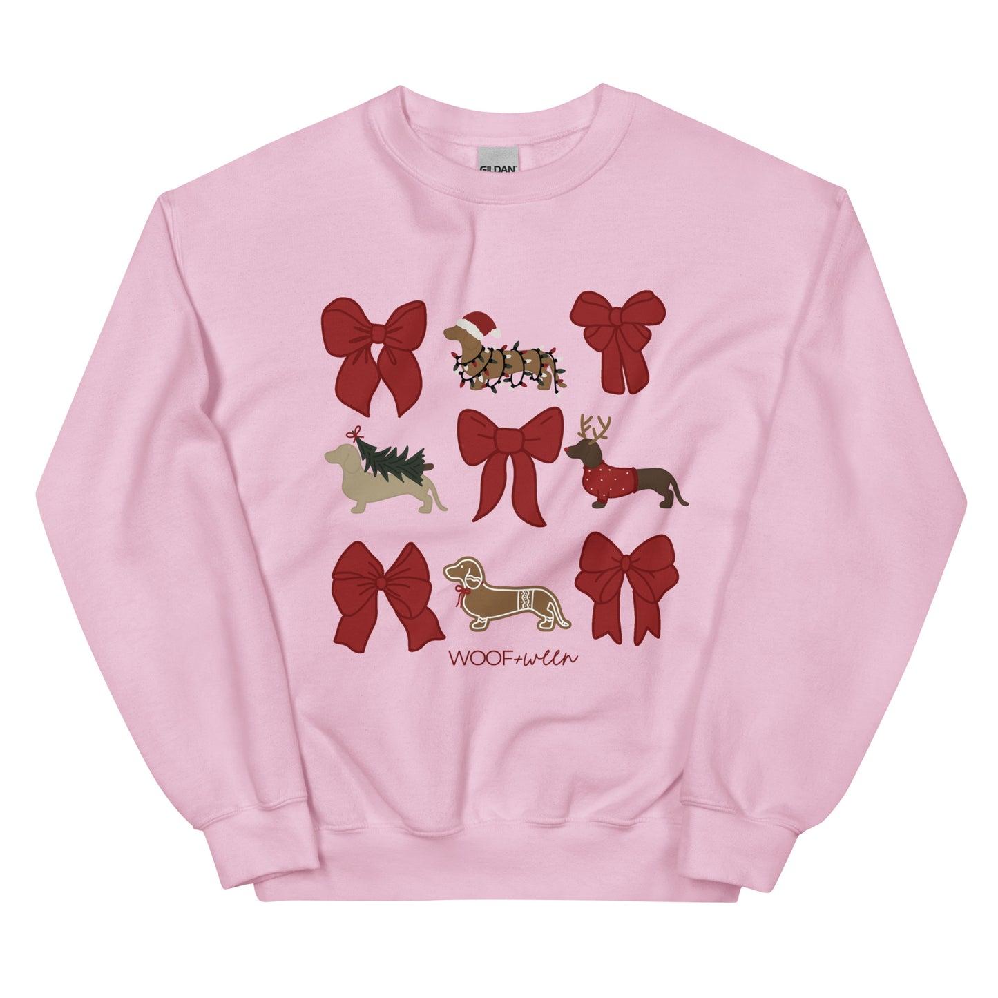 Sweatshirt - DACHSHUND CHRISTMAS COQUETTE