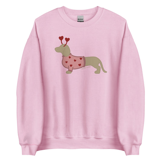 valentines dachshund sweatshirt