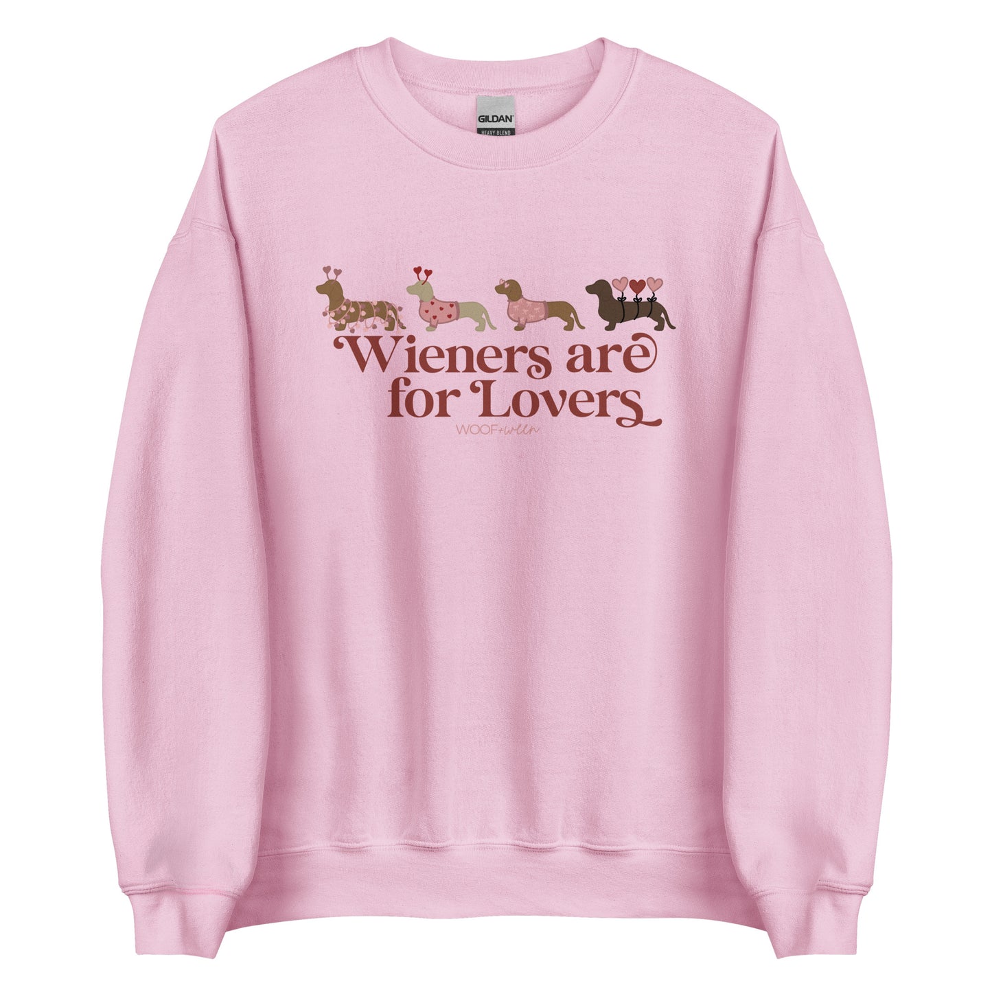 valentines dachshund sweatshirt wieners are for lovers