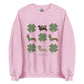 dachshund st patricks day sweatshirt pink