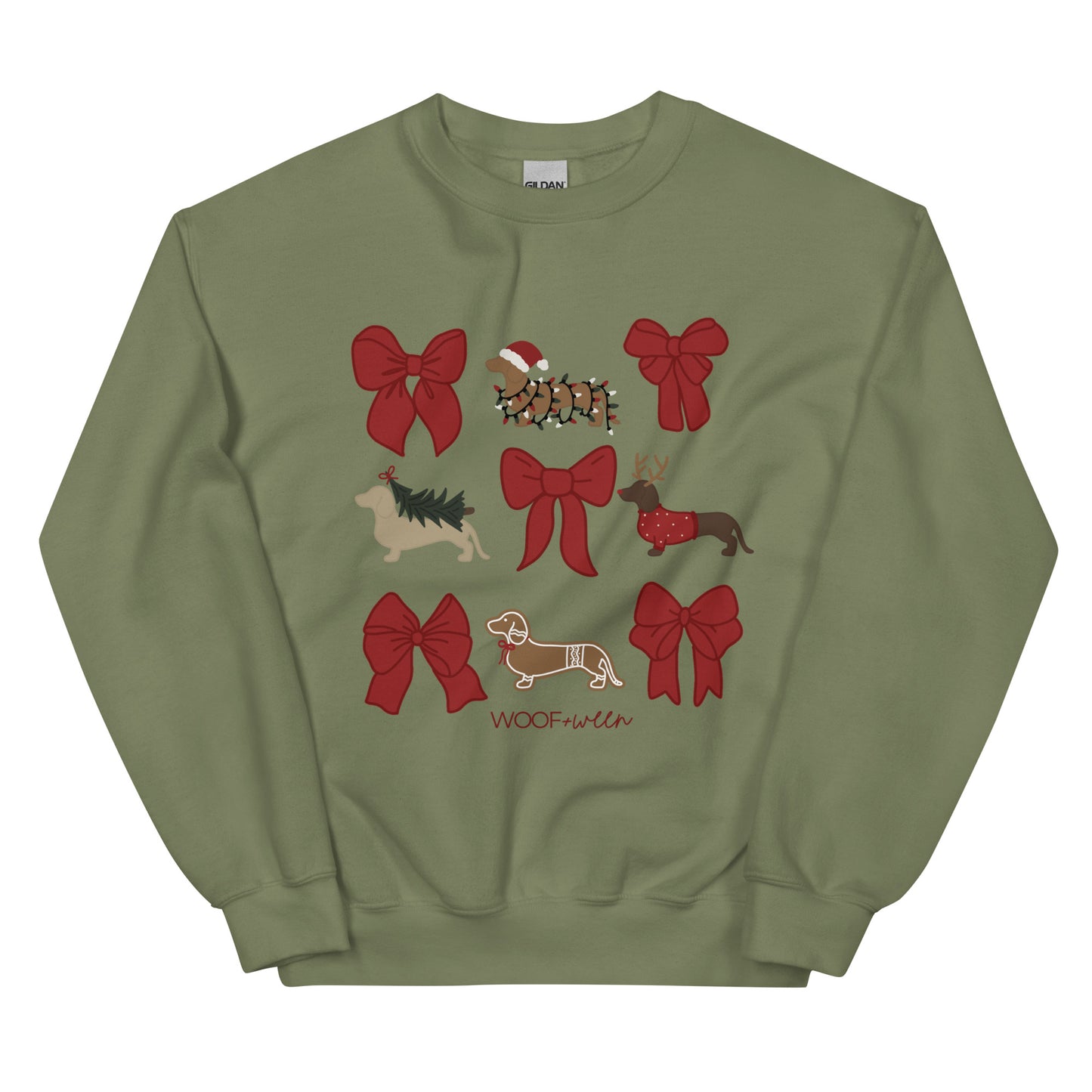 Sweatshirt - DACHSHUND CHRISTMAS COQUETTE