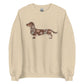 Dachshund Sweatshirt - OH MY GOURD WEEN (long hair)